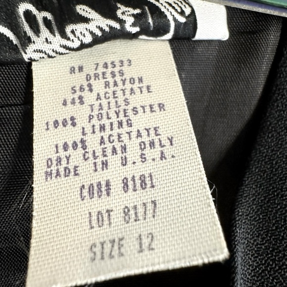 Vintage Jeffrey&Dara Evenings by Tom Barra -Elegant Classic Maxi Gown.Size 12 - Picture 10 of 13